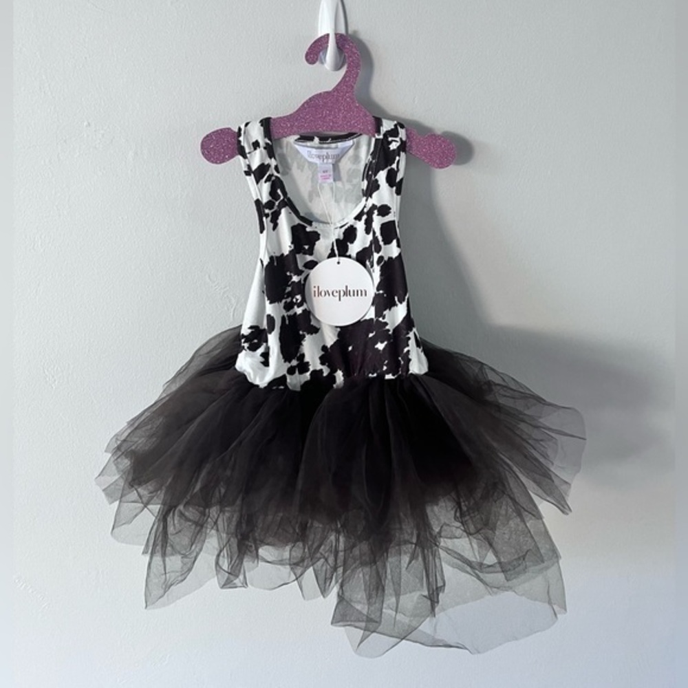 NWT Authentic iloveplum BAE Suede Tutu - Calf Print Size 6Y